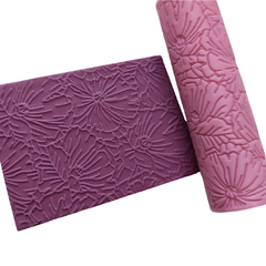 Rolo de Textura para Biscoito Pasta Americana e Argila Floral RL110046