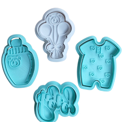 Kit Cortador de Biscoito Pasta Americana Biscuit Chá de Bebê Baby Ursinho CT12277 - comprar online