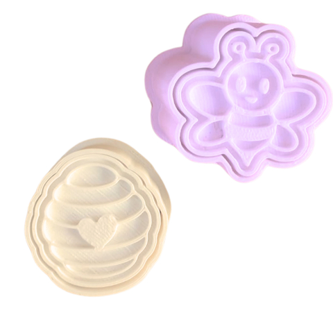 Kit com 2 Ejetores de Brigadeiro Favo de Mel e Abelha CT12229