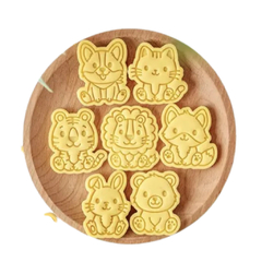 Kit com 7 Cortadores para Biscoito Pasta Americana Biscuit Animais Fofinhos CT12262 na internet