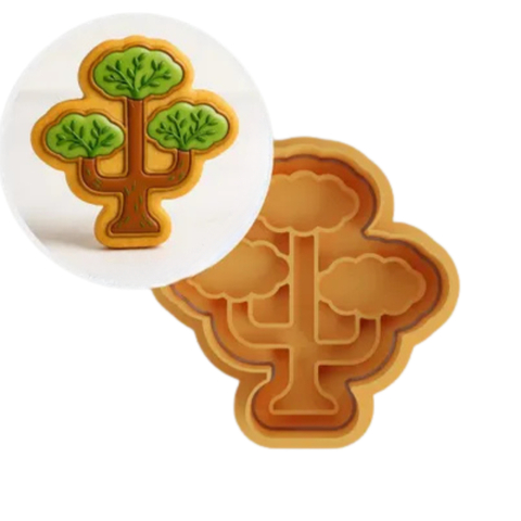 Kit Cortador de Biscoito Pasta Americana Biscuit Arvore Três Copas CT12261
