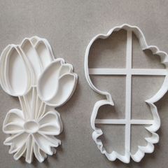 2 Cortadores de Biscoito Buque de Tulipas CT10421 na internet