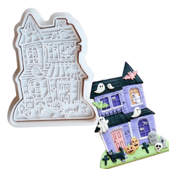 Kit Cortador de Biscoito Pasta Americana Biscuit Casa Halloween CT12278