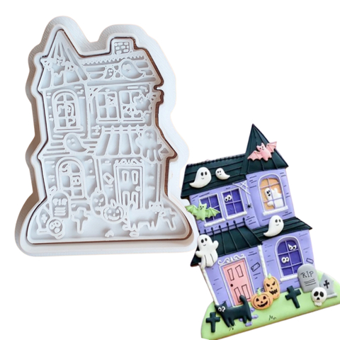 Kit Cortador de Biscoito Pasta Americana Biscuit Casa Halloween CT12278