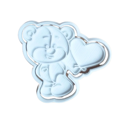 Kit Cortador de Biscoito Pasta Americana Biscuit Ursinho com Balão de Coração CT12282 - comprar online