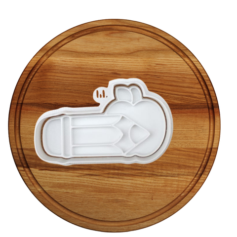 Kit Cortador de Biscoito Pasta Americana Biscuit Dia dos Professores Dia dos Professores Lápis com Maçã CT12322