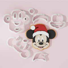 Kit Cortador Modulado para Pasta Americana Natal Mickey Ct11650