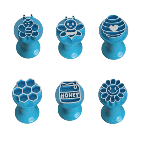 Kit com 6 Carimbos para Brigadeiro Favor de Mel e Abelha CT12144