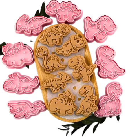 Kit Cortador de Biscoito Pasta Americana Biscuit Dino Baby 3 CT12283