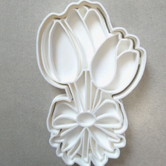 2 Cortadores de Biscoito Buque de Tulipas CT10421 - JLK3D