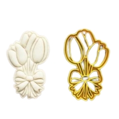 2 Cortadores de Biscoito Buque de Tulipas CT10421 - comprar online