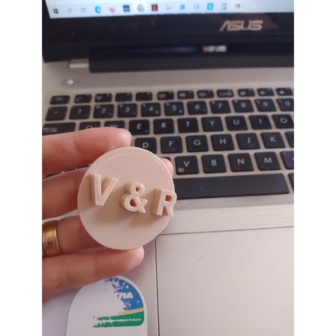 Cortador de Biscoito Personalizado 5cm com pino atrás