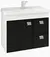 ARM.HORTENCIA 55cm C/Espelheira BRANCO/PRETO MGM