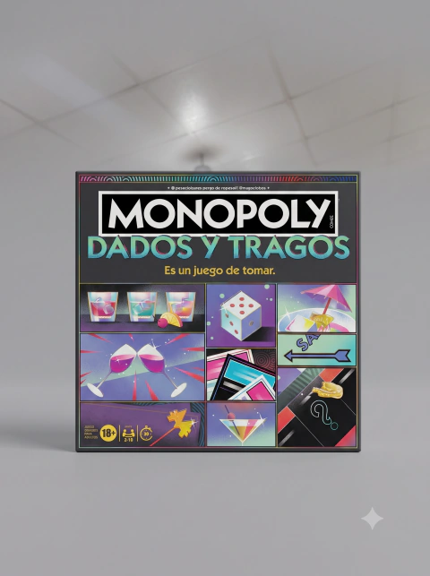 Monopoly: Dados y Tragos (Juego de Mesa para Adultos)