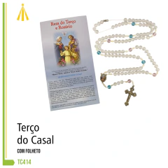 TERÇO COM FOLHETO - CASAL - TC414