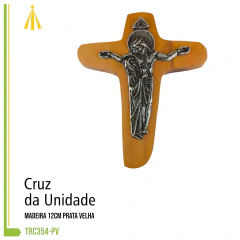 CRUZ DA UNIDADE MADEIRA 12CM - P VELHA - TRC354-PV