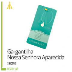 GARGANTILHA SILICONE - NS APARECIDA - RE201-AP