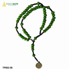 TERÇO DE BRAÇO C MEDALHA SÃO BENTO - AZUL - TP002-SBAZ