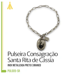 PULSEIRA CONSAGRAÇÃO INOX METALI PB - SANTA RITA - PUL005-SR