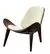 Silla de tres patas de madera maciza de alta calidad, madera contrachapada - 3ID Furnitures