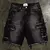 Moda americana hip hop bordado shorts jeans homens rua y2k novo casual vintage s na internet