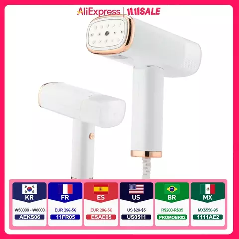 SteamEase Pro - Ferro a Vapor Portátil Dobrável | Roupas Lisinhas em Minutos