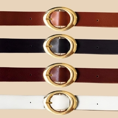 Cinto grosso fivela dourada - comprar online