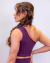 Top cropped um ombro violeta - comprar online