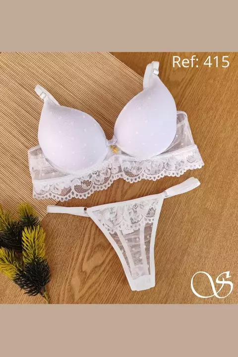 Conjunto String com Pingente banhado a Ouro