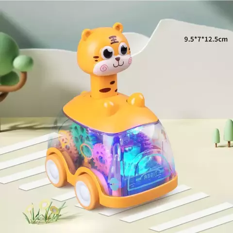 Carro de animais do bebê brinquedos da criança imprensa e ir carros puxados pa - comprar online