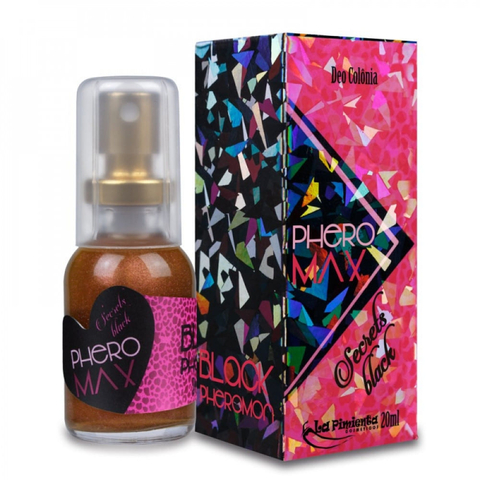 PERFUME PHERO MAX SECRETS BLACK 20ML LA PIMIENTA