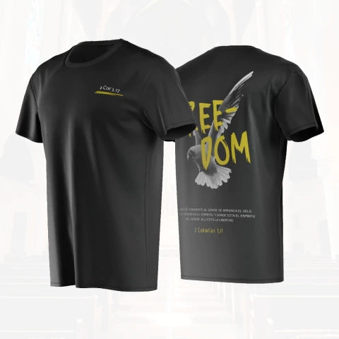 Camiseta Negra Freedom