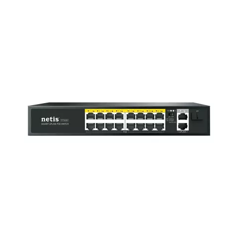 Netis Switch POE P116GH de enlace ascendente 16 FE POE+2GE