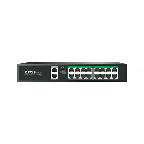 Netis Switch POE P116GC de enlace ascendente de 16 GE + 2 GE