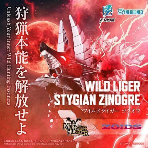 Preventa Takara Tomy Synergenex Zoids x Monster Hunter Wild Liger Stygian Zinogre Llegada Estimada Marzo 2027