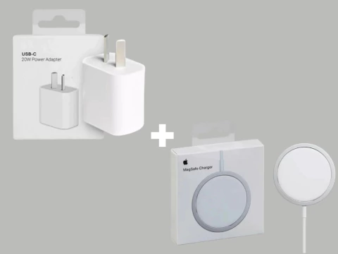 COMBO CARGADOR: ADAPTADOR 20 W + CABLE MAGSAFE
