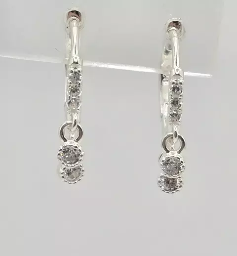 AROS ARGOLLAS CUBANAS CON DIJES PUNTOS DE LUZ CRISTAL Y MICROPAVÉ EN ARGOLLAS