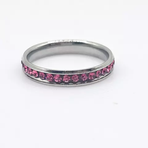 ANILLO SIN FIN CUBICS FUCSIAS