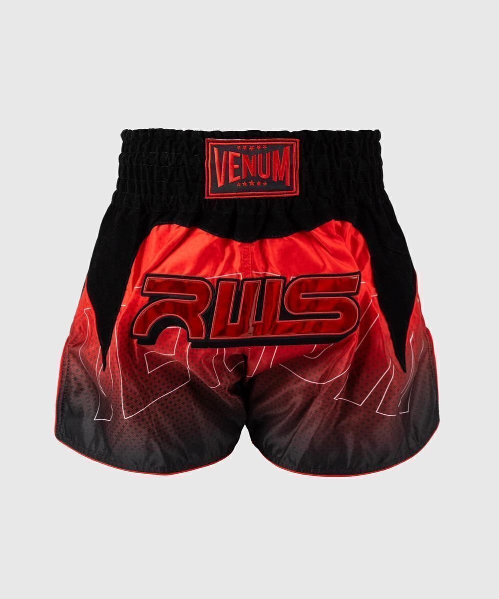 Short de Muay Thai RWS x Venum 2.0 - Negro/Rojo