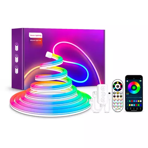 KIT NEON LED RGB 5MT BLUETOOTH/APP LED-5050NH72TZ-24V-HC