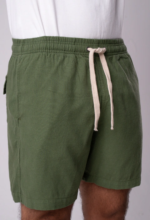 Short Linho Verde Amazônia