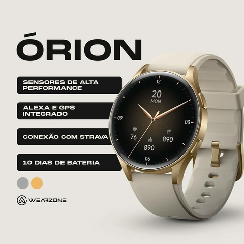 Smartwatch Órion Wearzone 46mm – GPS Integrado, AMOLED e Conexão Strava/Google Fit