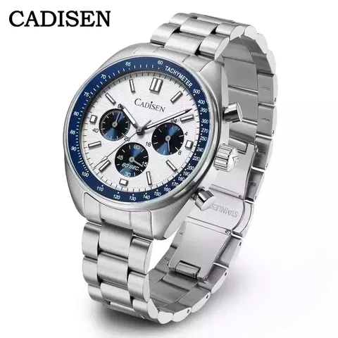 Relógio Cadisen Chronograph Masculinos Aço Inoxidávelável - Taquímetro e Subidas Funcionais - Luxo - comprar online