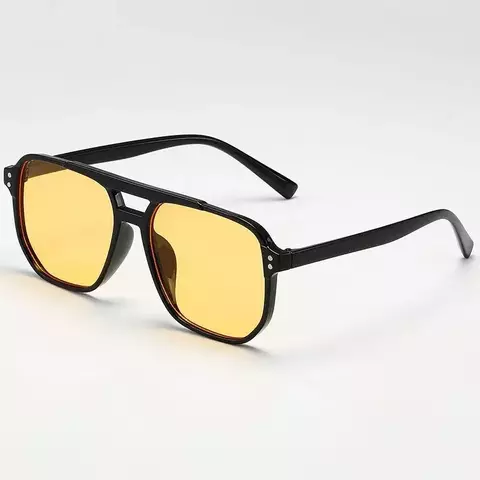 Óculos de sol unissex quadrado designer uv400