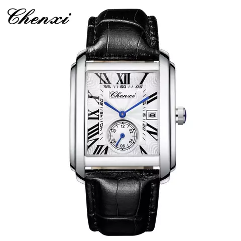 Relógio CHENXI Masculino | Estilo Vintage, Couro Premium e Resistência à Água