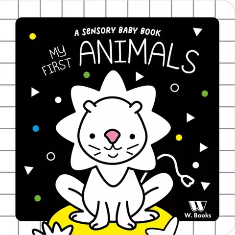 Livro Cartonado - A Sensory Baby Book My First Animals