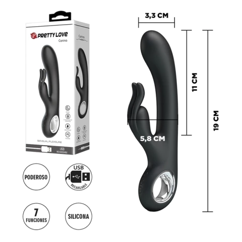 Vibrador Para Estimulación De Punto g Y Clítoris Con Carga USB Y Función De Memoria