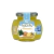 Frasco de geleia diet sabor abacaxi da marca Bom Princípio com tampa metálica e rótulo azul e branco