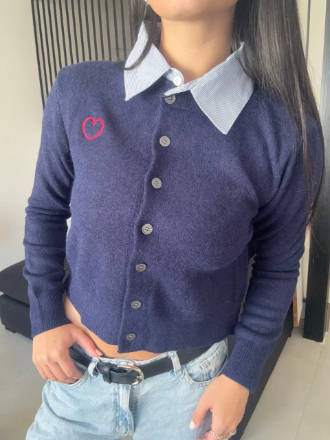 CARDIGAN LOVE AZUL