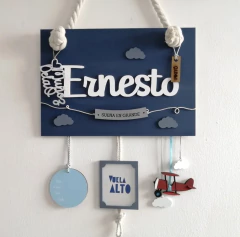 Letrero bienvenida bebé 